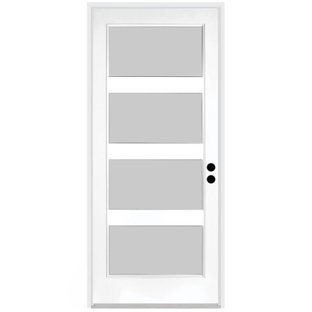 TRIMLITE Exterior Single Door, Left Hand/Inswing, 1.75 Thick, Fiberglass 3068LHISPSF20F4LS491615M